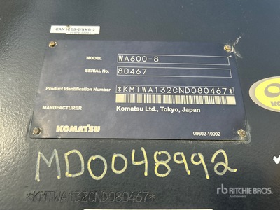 2023 Komatsu WA600-8 Pala Cargadora