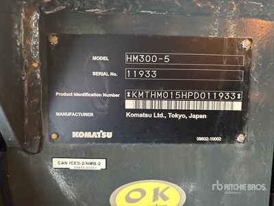 2024 Komatsu HM300-5 Camión Dumper Articulado