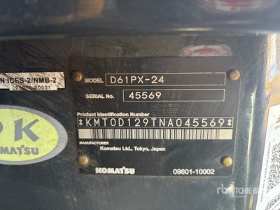 2022 Komatsu D61PX-24 Crawler Dozer