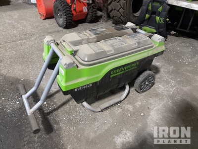 Quantity of Greenworks (10) Battery Charger Packs, (14) Batteries and Battery Packs, & (4) Leaf Blowers