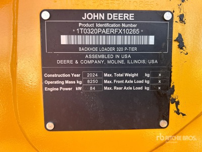 2024 John Deere 320P Baggerlader