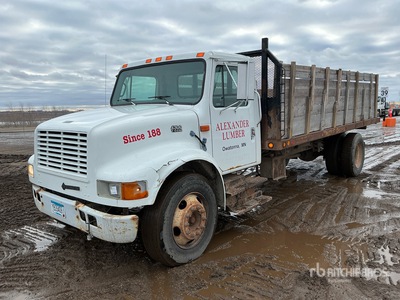 2000 International 4700 4x2 Flatbed Dump Truck