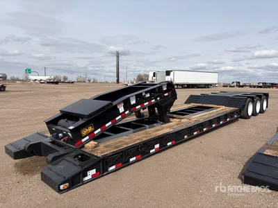 2026 Witzco 75000 lb Tri/A Single Drop Removable Gooseneck Lowboy Trailer