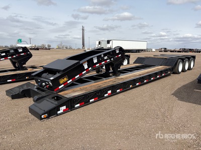 2026 Witzco 75000 lb Tri/A Single Drop Removable Gooseneck Lowboy Trailer