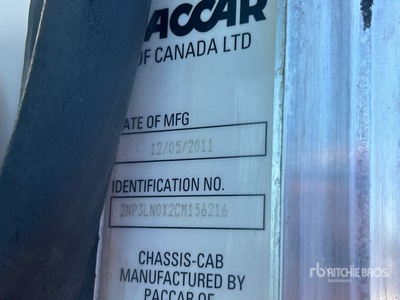 2012 Peterbilt 348 6x4 Camion de lubrification