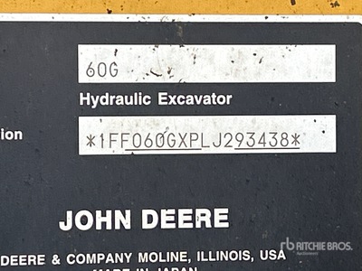 2021 John Deere 60G Excavadora de Cadenas