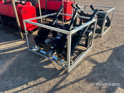 2026 suhivelee SSA (3) Auger Bits w/ Skid Steer Auger (Unused)