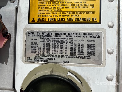 2016 Utility 53 ft T/A Gekoelde Aanhangwagen