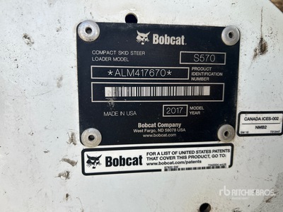 2017 Bobcat S570 Mini pala