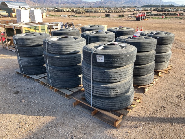 (36) Michelin 11R22.5 Tires w/Wheels