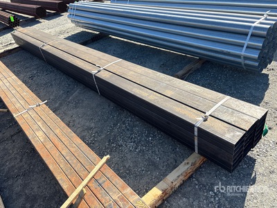 Quantity of (18) 2 in. x 6 in. Rectangle Blk 14 GA 18 ft 3 in. Steel Pipe