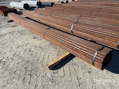 Quantity of (61) 1 7/8 in OD Blk Schedule 40 x 21 ft Steel Pipe