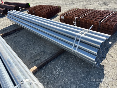 Quantity of (19) 5 in. OD 11 GA Galvanized 16 ft Steel Pipe
