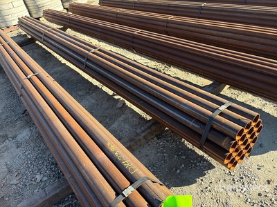 Quantity of (19) 3 1/2 in OD Blk Schedule 40 x 21 ft Steel Pipe