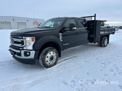 2021 Ford F-450 XLT 4x4 Crew Cab Platte vrachtwagen