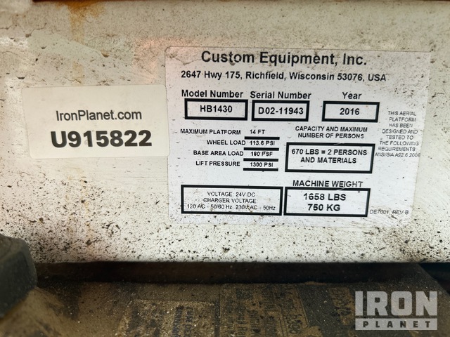 ELEVADOR TIJERA 2016 HYBRID HB1430