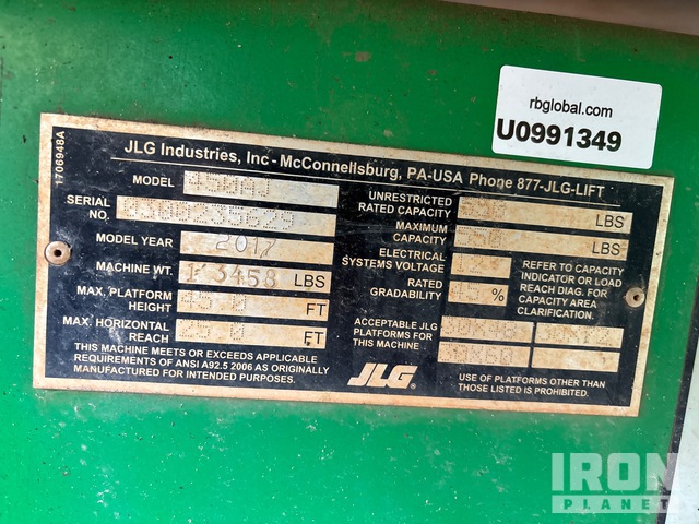 ELEVADOR ARTICULADO 2017 JLG 4WD 450AJ