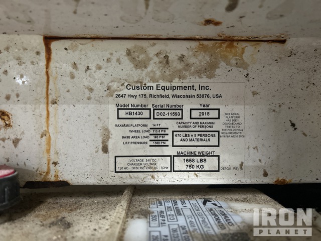 ELEVADOR TIJERA 2015 HYBRID HB1430