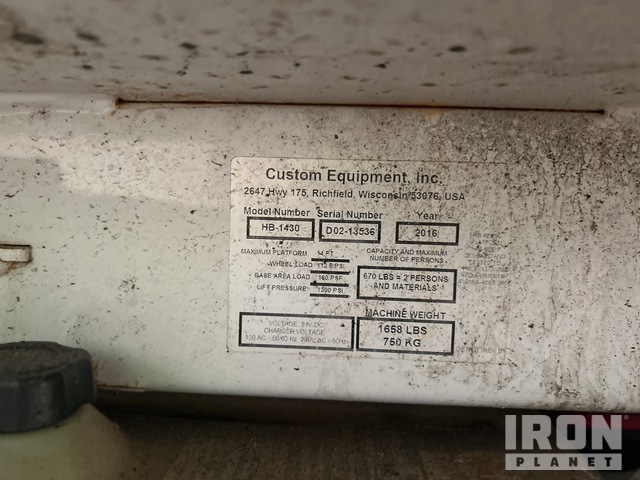 ELEVADOR TIJERA 2016 HYBRID HB1430