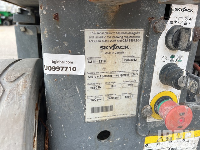ELEVADOR TIJERA 2015 SKYJACK SJIII3219