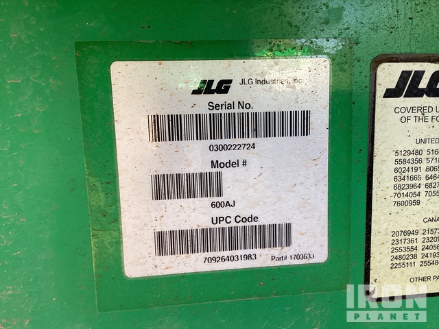 ELEVADOR ARTICULADO 2017 JLG 4WD 600AJ