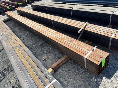 Quantity of (25) 2 1/4 in SQ Blk Schedule 10 x 21 ft Steel Pipe