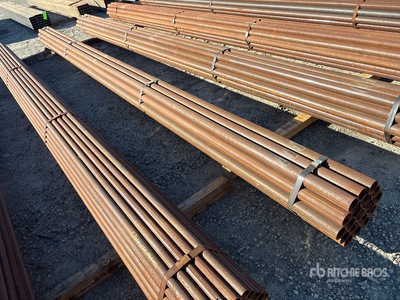 Quantity of (19) 2 7/8 in OD Blk Schedule 40 x 21 ft Steel Pipe