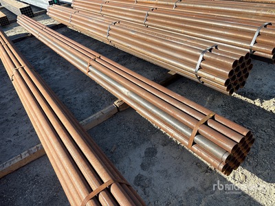 Quantity of (19) 2 7/8 in OD Blk Schedule 10 x 24 ft Steel Pipe