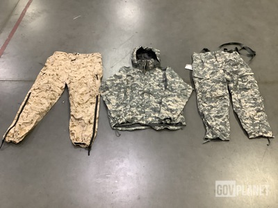 (11) Pairs of Cold Weather Trousers, (10) Wet Weather Jackets & Assorted Items