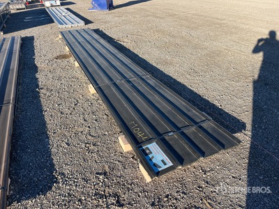 Quantity of (20) Black Metal Roof Panels (Unused)