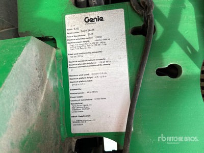 2017 Genie S40 4WD Diesel Plataforma Elevadora Telescópica