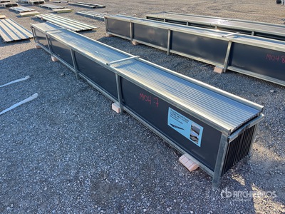 Quantity of (30) 20 ft x 17.7 ft Grey Metal Roof Panels معدات بناء متنوعة (Unused)