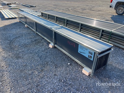Quantity of (30) 20 ft x 17.7 ft Grey Metal Roof Panels معدات بناء متنوعة (Unused)
