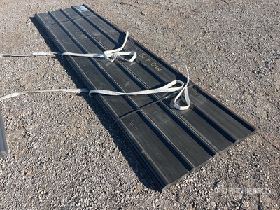 Quantity of (70) Black Metal Roof Panels (Unused)
