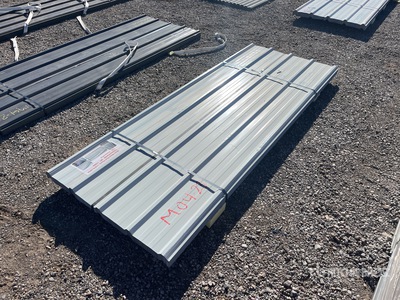 Quantity of (70) White Metal Roof Panel (Unused)