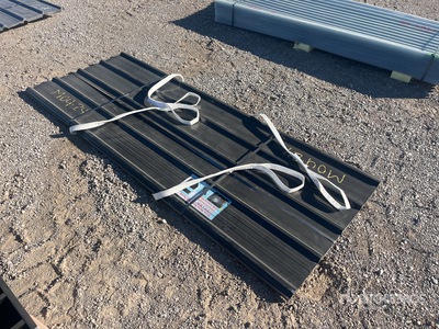 Quantity of (30) Black Metal Roof Panel (Unused)