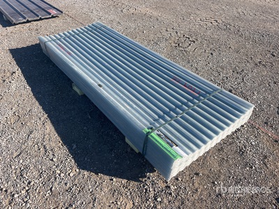 Quantity of (100) Clear Polycarbonate Roof Panel معدات بناء متنوعة (Unused)