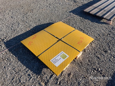 Quantity of (20) Yellow Steel Diamond Plate