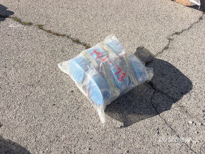 Quantity of (10) 33 ft x 2.4 in Blue Heavy Duty Ratchet Straps