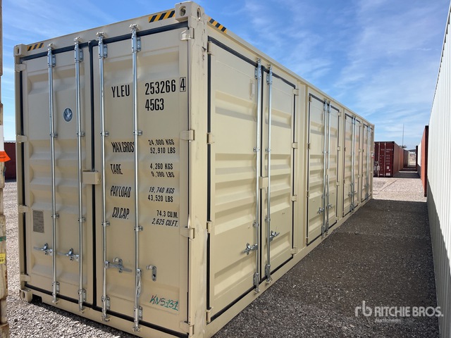 2025 40 ft High Cube Multi-Door Storage Container