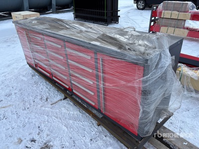 2025 AGT 10FT-15D-2D 9 ft 4 in 15-Drawer Workbench (Unused)