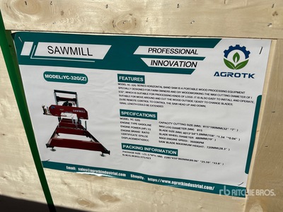 2025 AGT YC-32G(Z) Portable Sawmill (Unused)