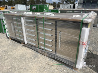 Suihe 2870 mm 18-Drawer Workbench (Unused)