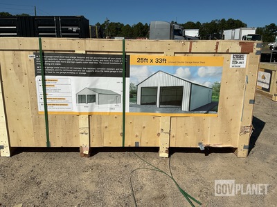 Suihe GS2533 Double Garage Metal Shed- Unused