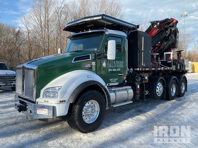 2022 Palfinger PK65002-SH 44100 lb Knuckle Boom on 2023 Kenworth T880 8x4 Arborist Edition Boom Truck