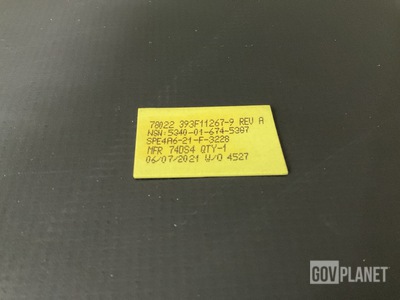 Northrop Grumman 393F11267-9 Mounting Plate