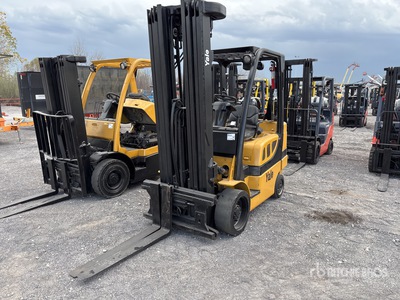 2008 Yale GLC060VXNVSE092 5950 lb Cushion Tire Chariot Élévateur