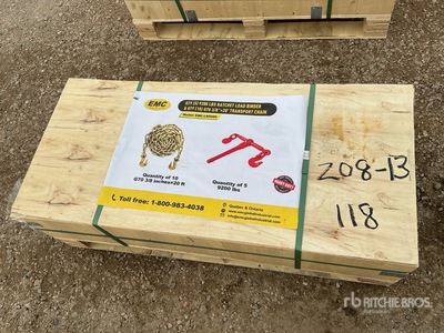 Quantity of (5) 2026 EMC LB9200 Ratcheting Binders (Unused)