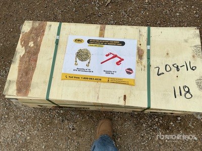 Quantity of (5) 2026 EMC LB9200 Ratcheting Binders (Unused)