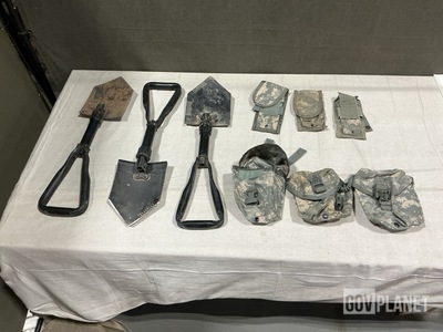 (6) Entrenching Tools, (10) Universal First Aid Kit Pouches & Assorted Items